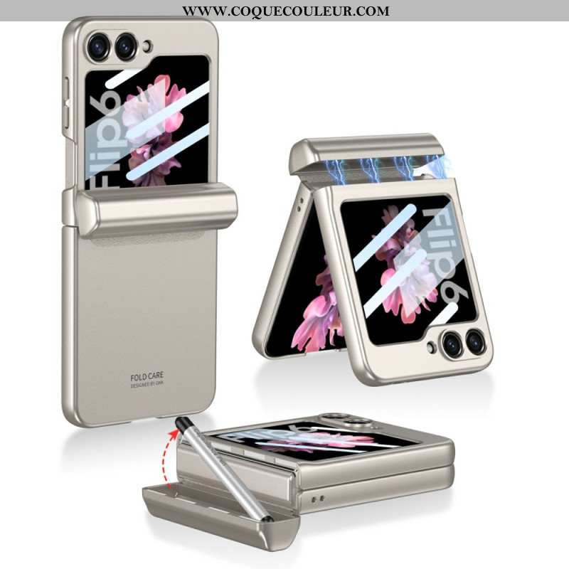 Coque Samsung Galaxy Z Flip 7 FE / Z Flip 6 Stylet et Charnière Magnétique