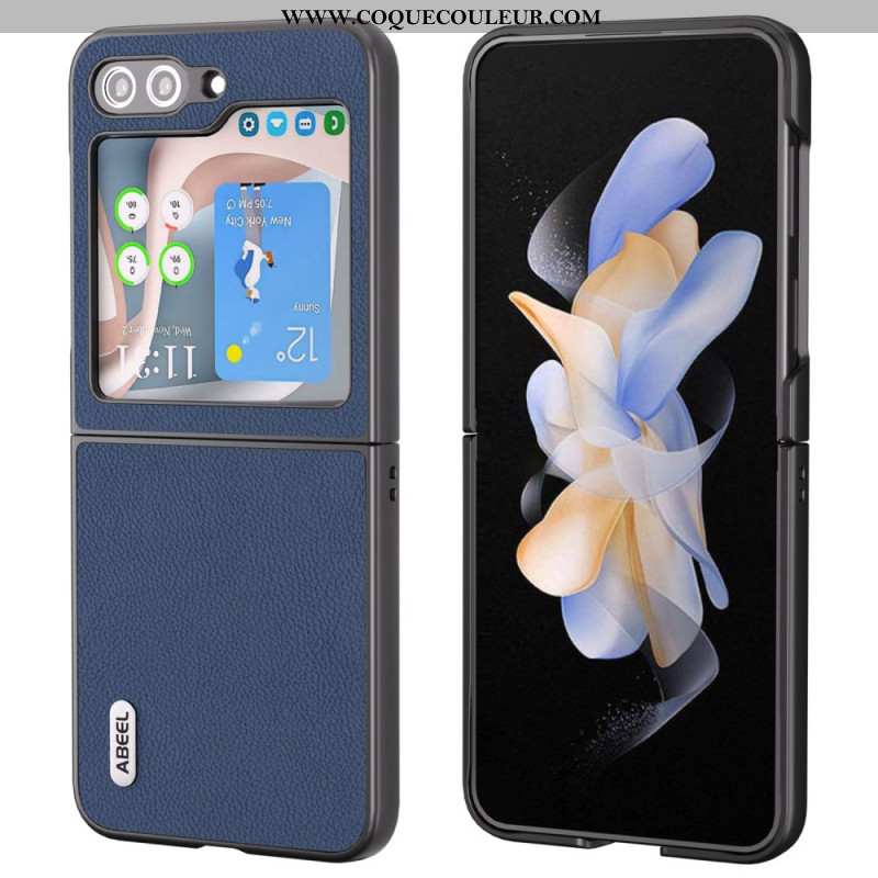 Coque Samsung Galaxy Z Flip 7 FE / Z Flip 6 Effet Cuir ABEEL