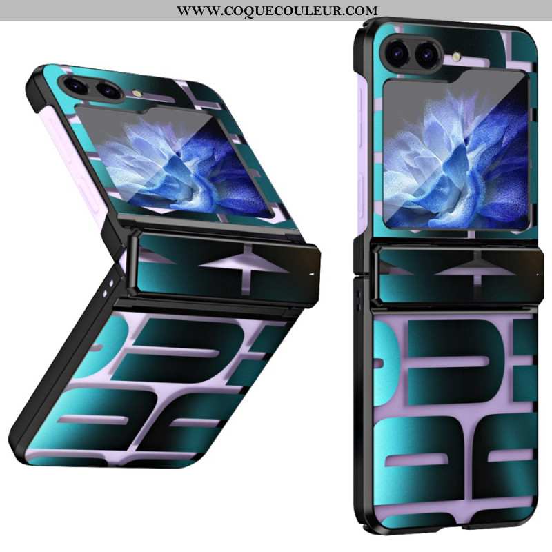Coque Samsung Galaxy Z Flip 7 FE / Z Flip 6 Lettres avec Film en Verre Trempé