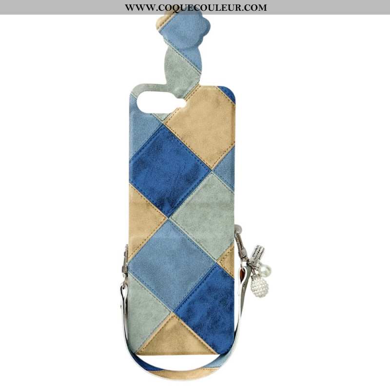 Coque Samsung Galaxy Z Flip 7 FE / Z Flip 6 Rétro avec Fermoir Patte de Chat