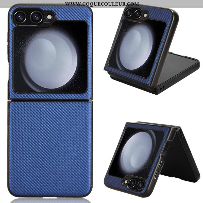 Coque Samsung Galaxy Z Flip 7 FE / Z Flip 6 Texture Fibre Carbone