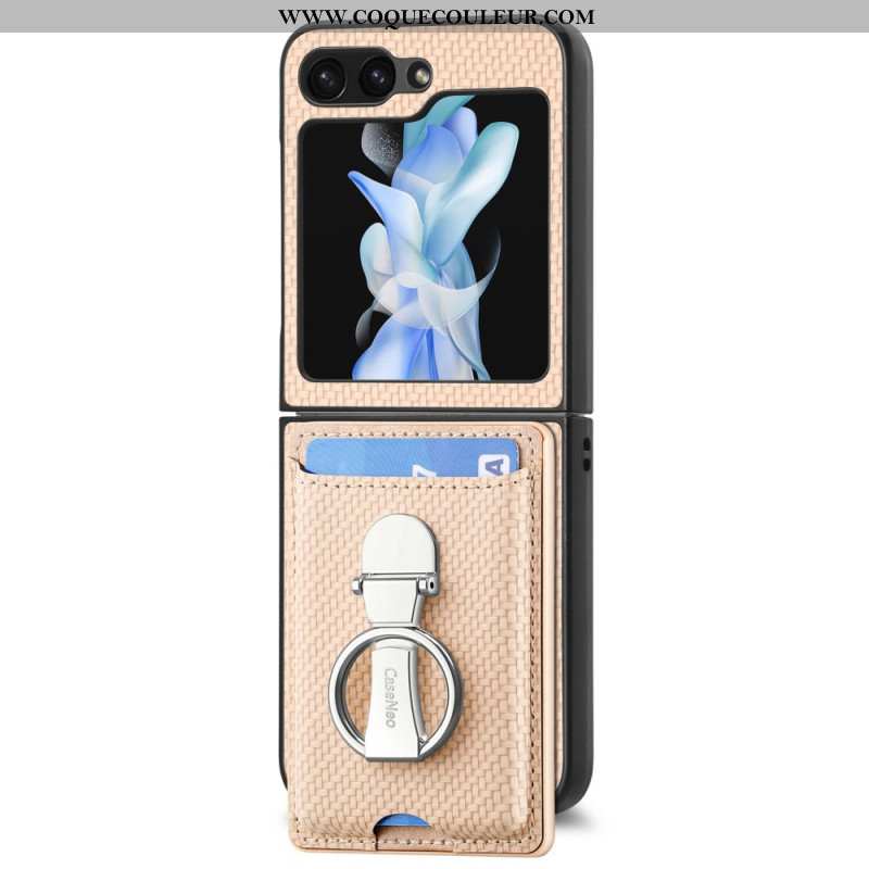 Coque Samsung Galaxy Z Flip 7 FE / Z Flip 6 Support Pliable et Porte-cartes
