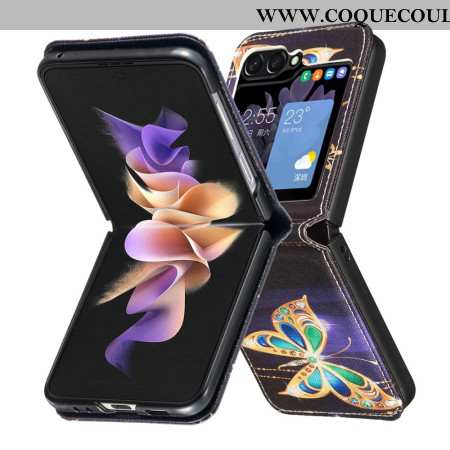 Coque Samsung Galaxy Z Flip 7 FE / Z Flip 6 Papillon Bijoux