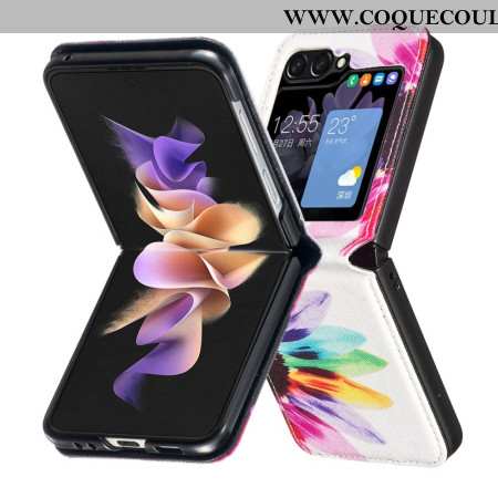 Coque Samsung Galaxy Z Flip 7 FE / Z Flip 6 Fleur Aquarelle