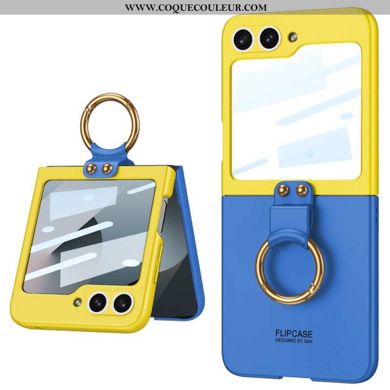 Coque Samsung Galaxy Z Flip 7 FE / Z Flip 6 Protection Magnétique de charnière et Support Bicolore