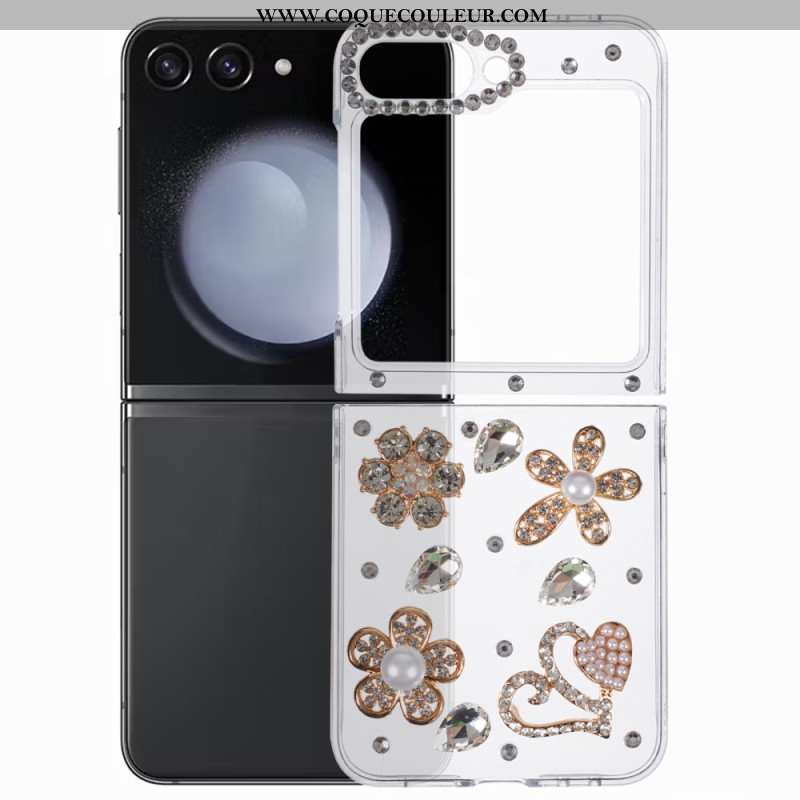 Coque Samsung Galaxy Z Flip 7 FE / Z Flip 6 Décoration Strass