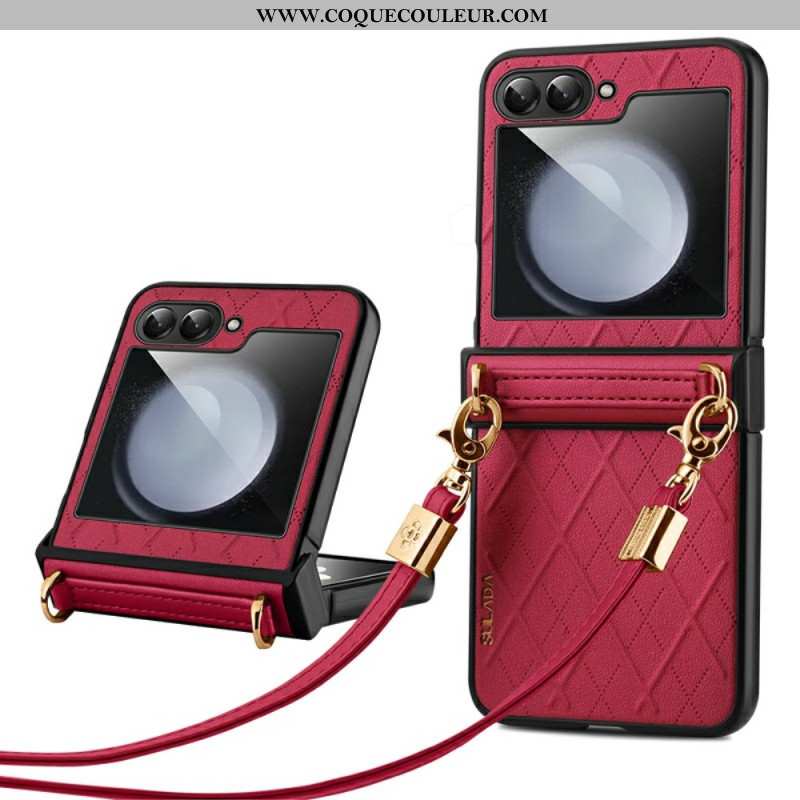 Coque Samsung Galaxy Z Flip 7 FE / Z Flip 6 Bandoulière SULADA