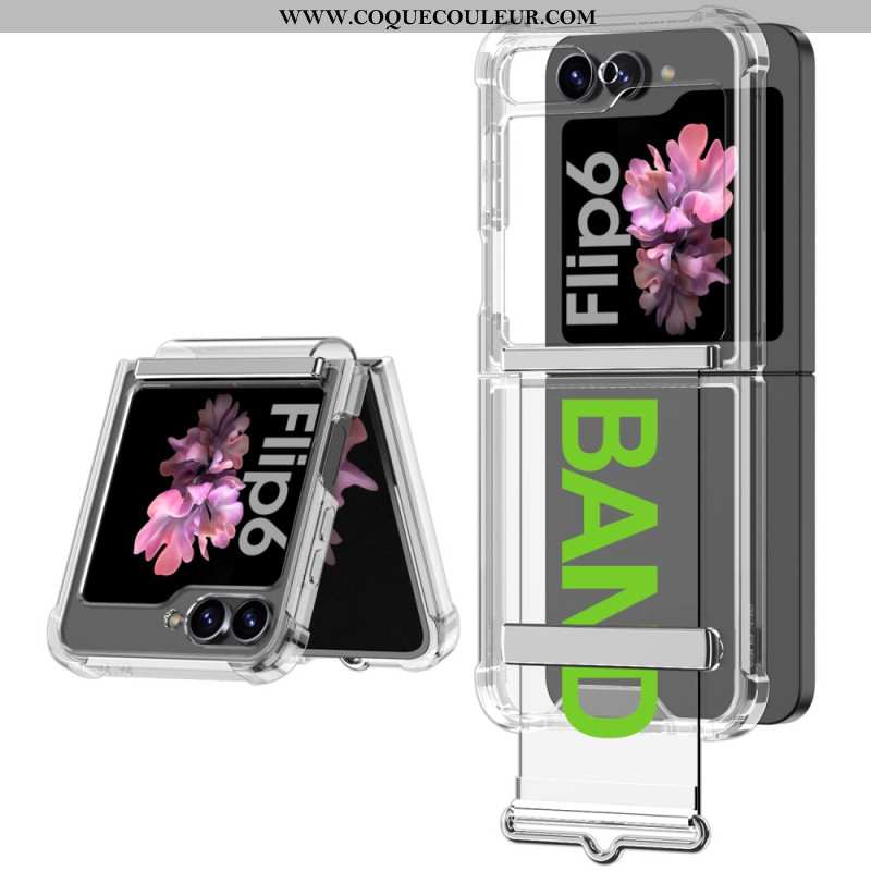 Coque Samsung Galaxy Z Flip 7 FE / Z Flip 6 Transparente Sangle