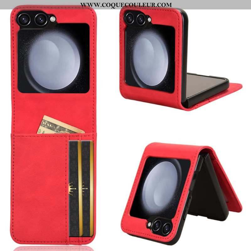 Coque Samsung Galaxy Z Flip 7 FE / Z Flip 6 Style Cuir Porte-Cartes