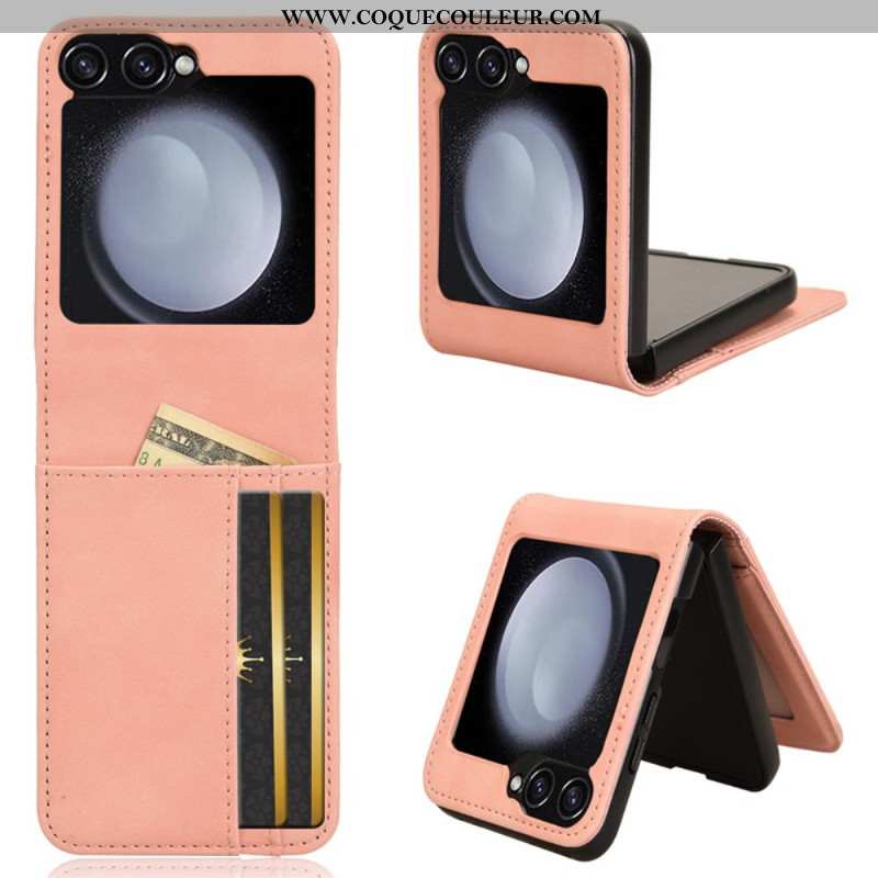 Coque Samsung Galaxy Z Flip 7 FE / Z Flip 6 Style Cuir Porte-Cartes