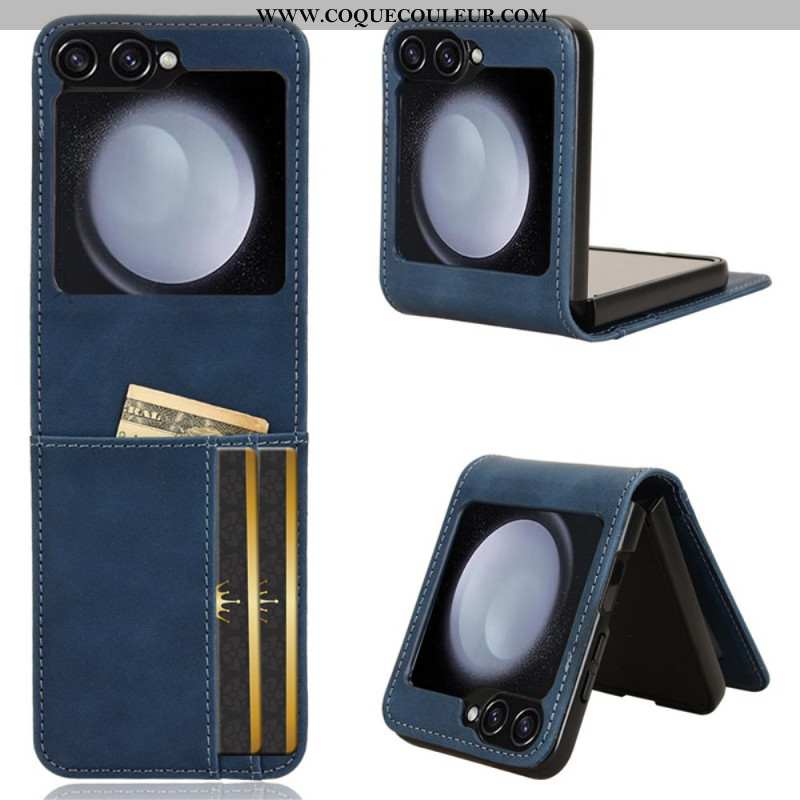 Coque Samsung Galaxy Z Flip 7 FE / Z Flip 6 Style Cuir Porte-Cartes