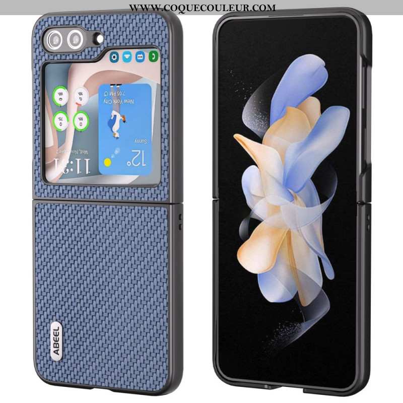 Coque Samsung Galaxy Z Flip 7 FE / Z Flip 6 Design Fibre Carbone ABEEL