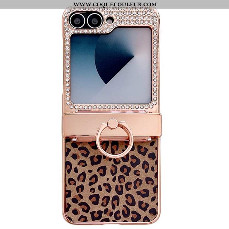 Coque Samsung Galaxy Z Flip 7 FE / Z Flip 6 Design Léopard