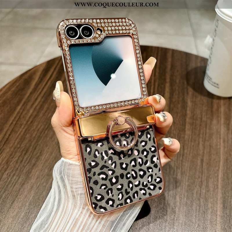 Coque Samsung Galaxy Z Flip 7 FE / Z Flip 6 Design Léopard
