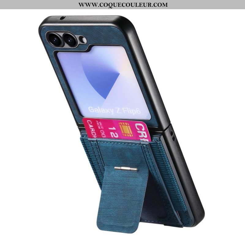 Coque Samsung Galaxy Z Flip 7 FE / Z Flip 6 Support et Porte-Cartes