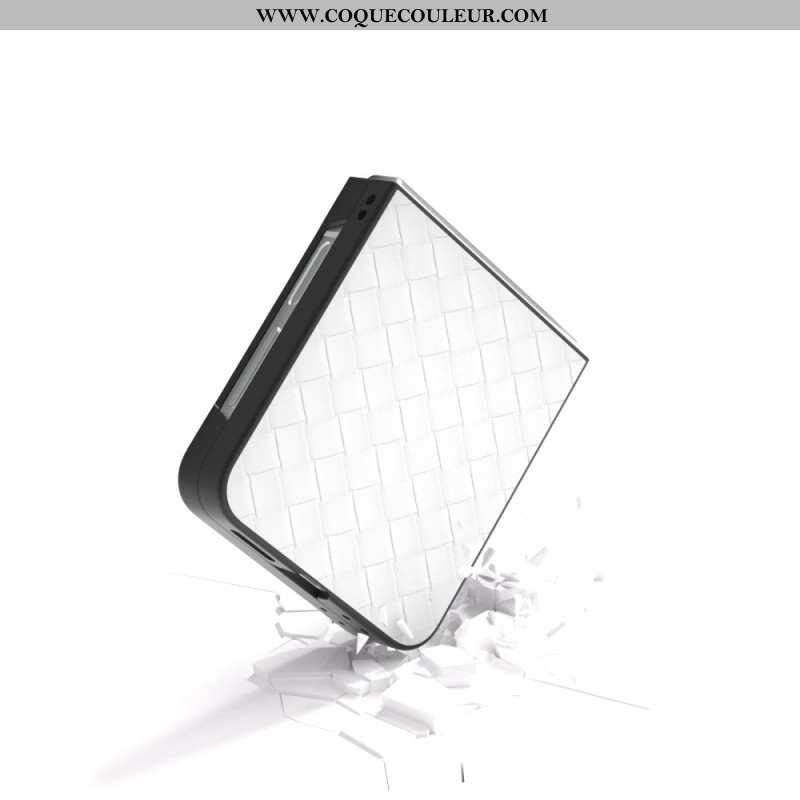 Coque Samsung Galaxy Z Flip 7 FE / Z Flip 6 Texture Tissé