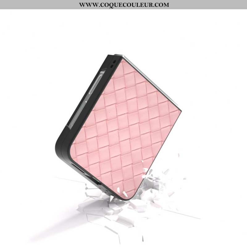 Coque Samsung Galaxy Z Flip 7 FE / Z Flip 6 Texture Tissé