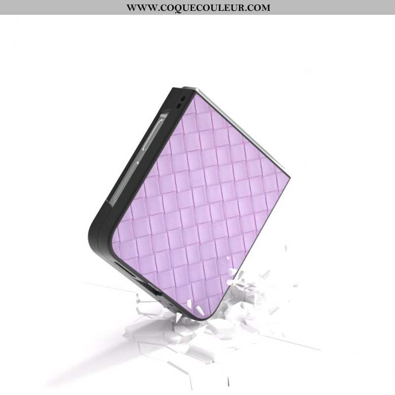 Coque Samsung Galaxy Z Flip 7 FE / Z Flip 6 Texture Tissé