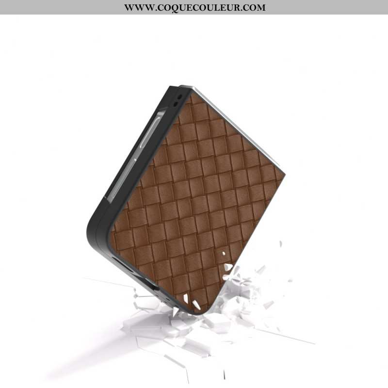 Coque Samsung Galaxy Z Flip 7 FE / Z Flip 6 Texture Tissé