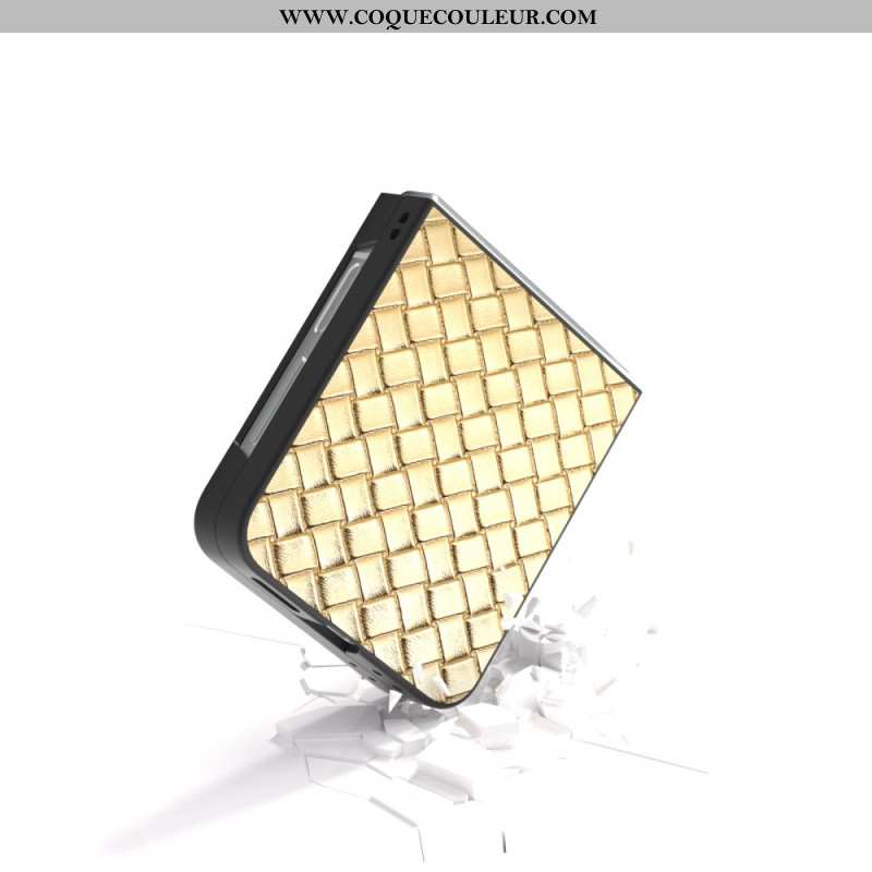 Coque Samsung Galaxy Z Flip 7 FE / Z Flip 6 Texture Tissé
