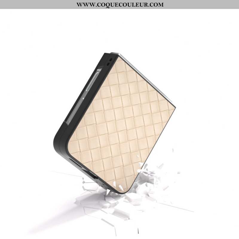 Coque Samsung Galaxy Z Flip 7 FE / Z Flip 6 Texture Tissé