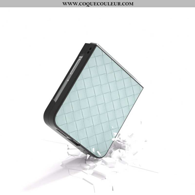 Coque Samsung Galaxy Z Flip 7 FE / Z Flip 6 Texture Tissé