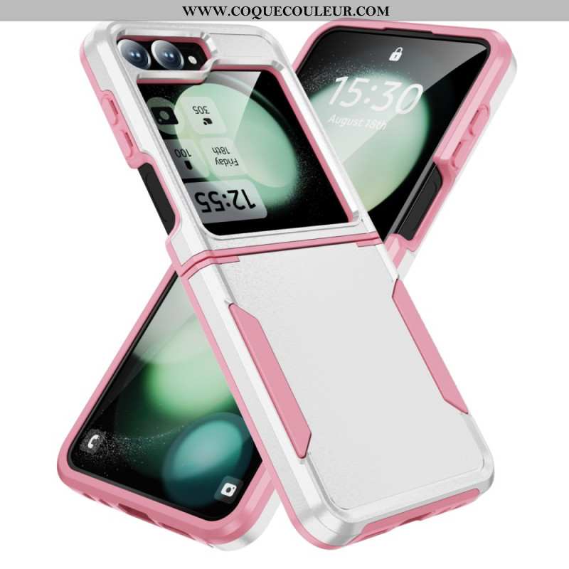 Coque Samsung Galaxy Z Flip 7 FE / Z Flip 6 Robuste Effet Métal