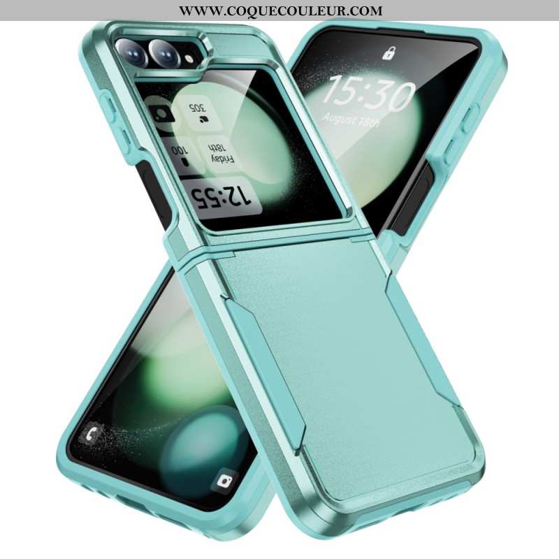 Coque Samsung Galaxy Z Flip 7 FE / Z Flip 6 Robuste Effet Métal