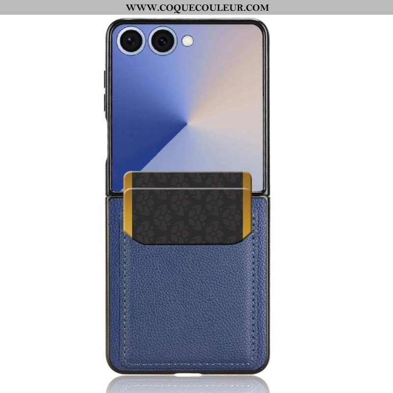 Coque Samsung Galaxy Z Flip 7 Style Cuir Porte-Cartes