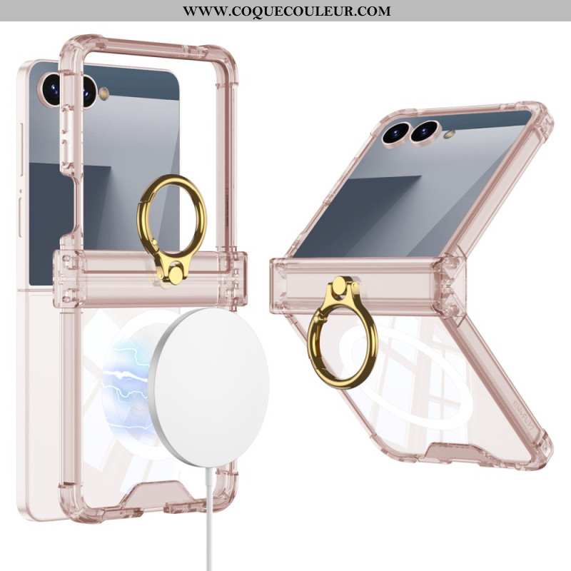 Coque Samsung Galaxy Z Flip 7 Magnétique avec Support-Anneau