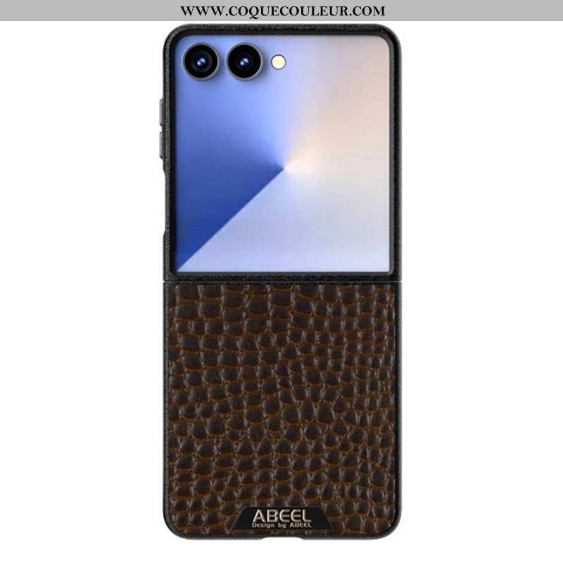 Coque Samsung Galaxy Z Flip 7 Compatible MagSafe Texture Crocodile ABEEL
