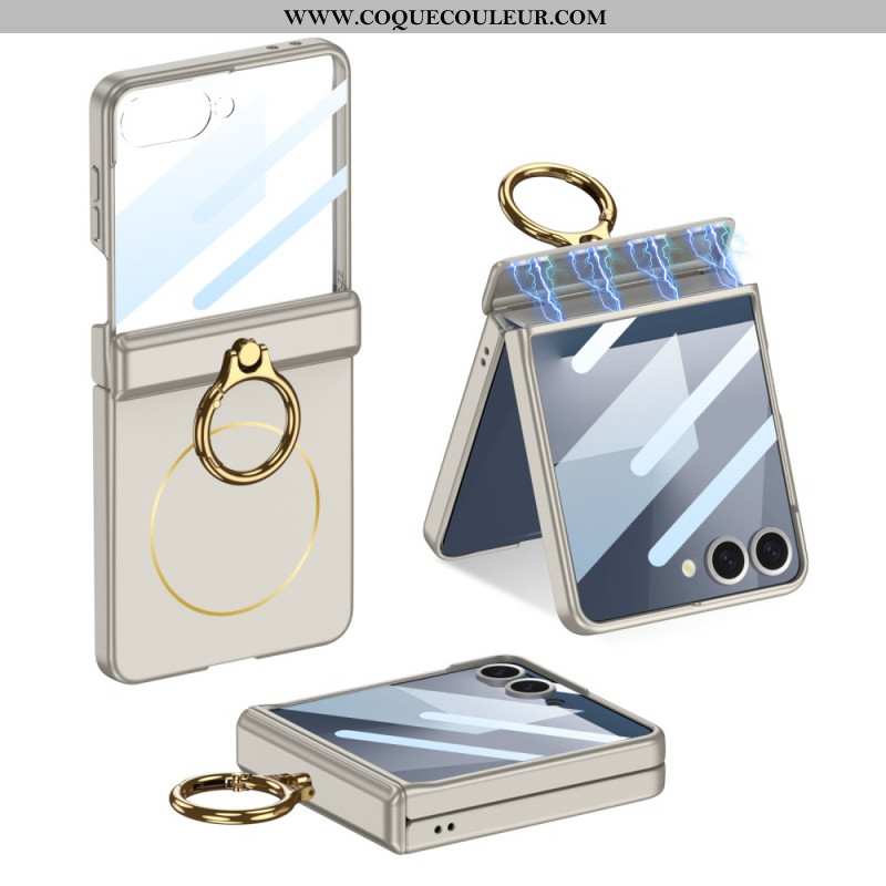 Coque Samsung Galaxy Z Flip 7 Magnétique avec Anneau-Suupport GKK