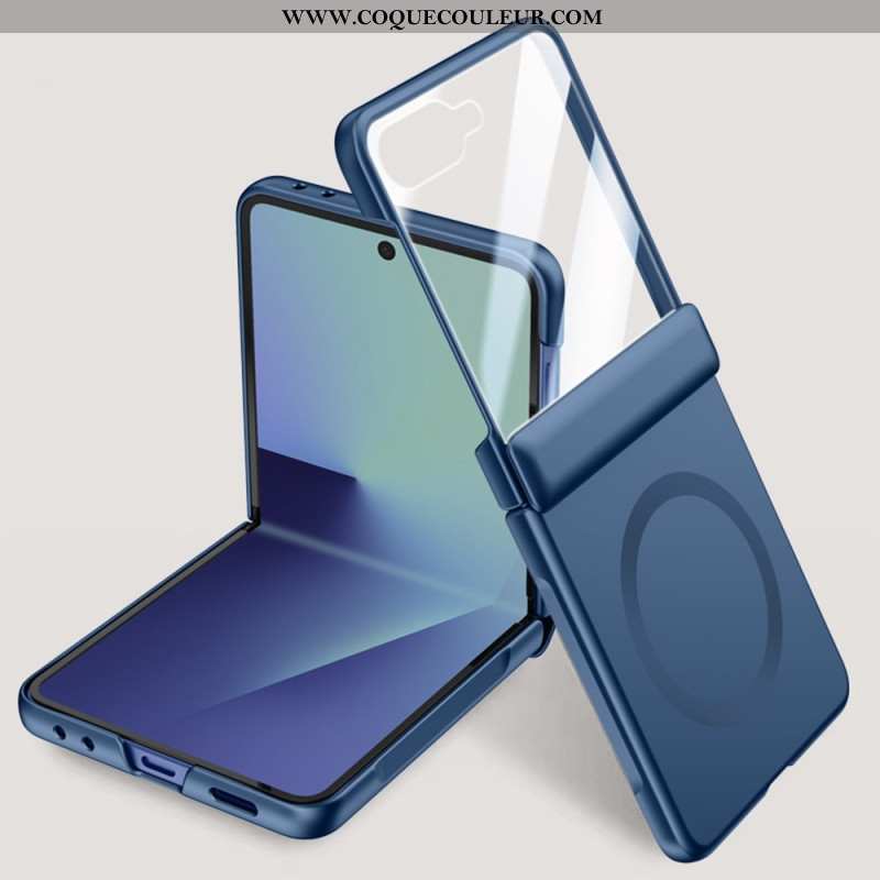 Coque Samsung Galaxy Z Flip 7 Magnétique Effet Métal