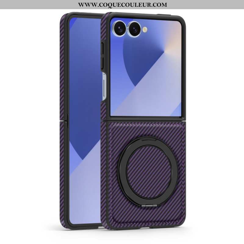 Coque Samsung Galaxy Z Flip 7 Magnétique Fibre Carbone
