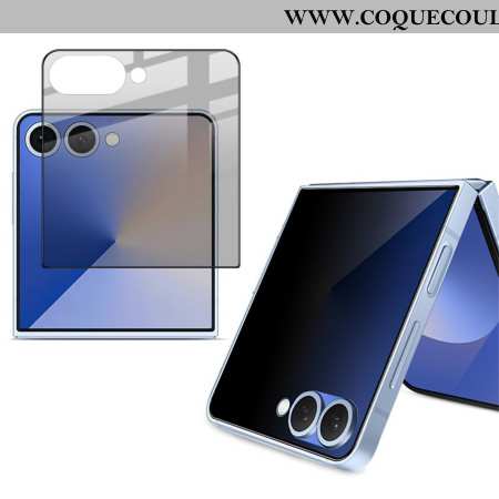 Protection en Verre Trempé Anti-Espion pour Écran Arrière Samsung Galaxy Z Flip 7