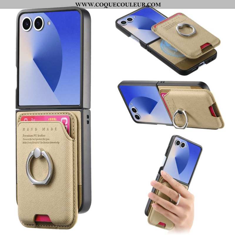 Coque Samsung Galaxy Z Flip 7 Compatible MagSafe avec Porte-Cartes Détachable