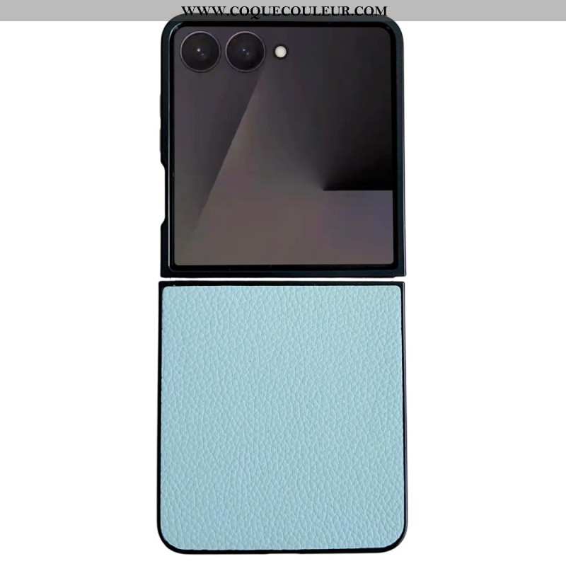 Coque Samsung Galaxy Z Flip 7 Effet Cuir Texturé