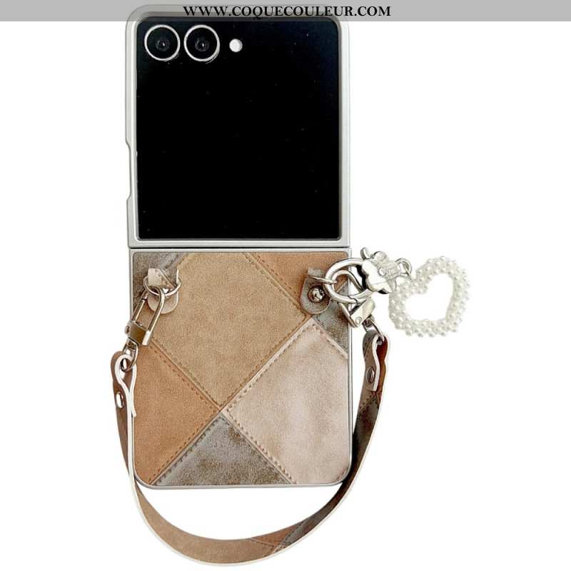 Coque Samsung Galaxy Z Flip 7 Pendentif et Dragonne