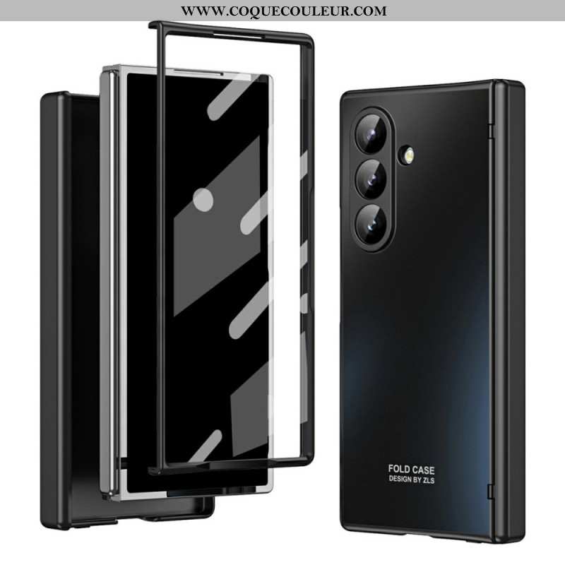 Coque Samsung Galaxy Z Fold 7 Effet Métal avec Film Protecteur d'Écran