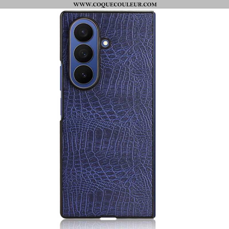 Coque Samsung Galaxy Z Fold 7 Effet Crocodile