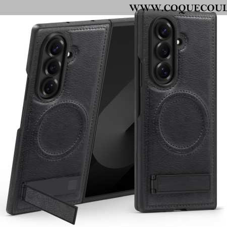 Coque Samsung Galaxy Z Fold 7 Effet Cuir MagSafe et Support