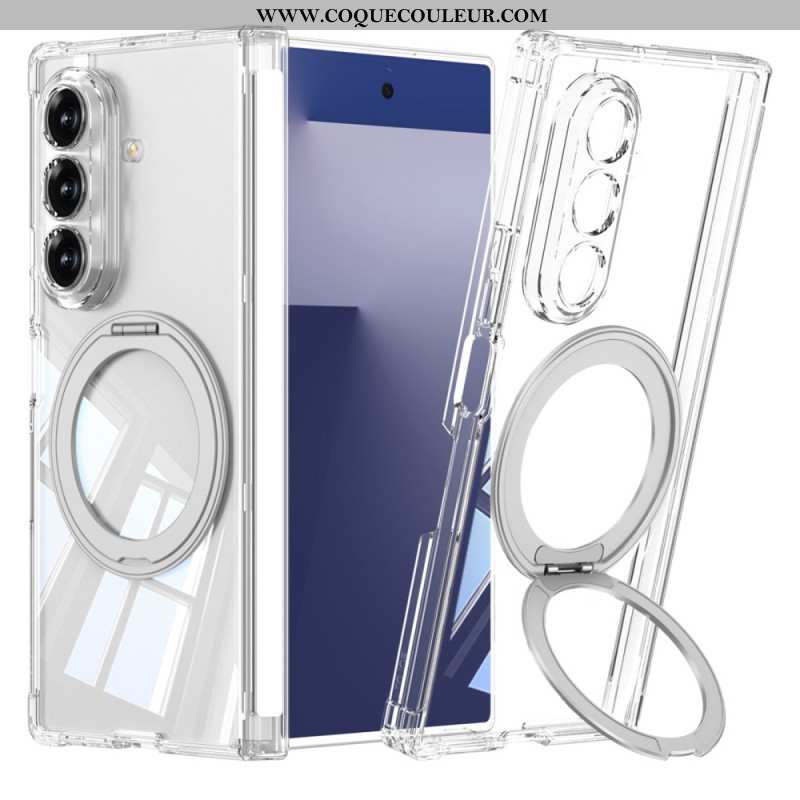 Coque Samsung Galaxy Z Fold 7 5G Magnétique Translucide avec Support