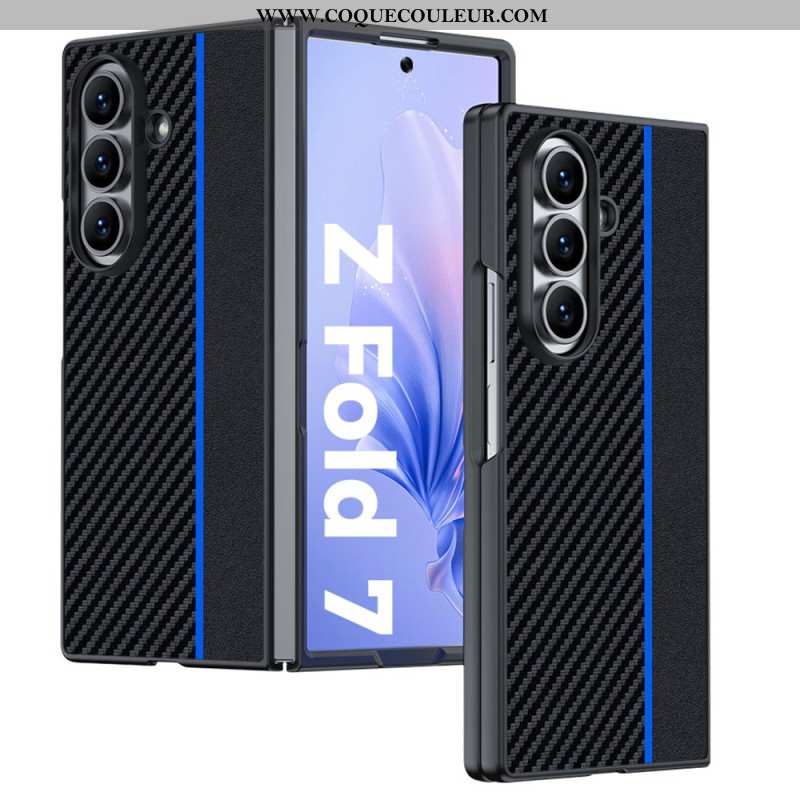 Coque Samsung Galaxy Z Fold 7 Déclinaison Fibre Carbone