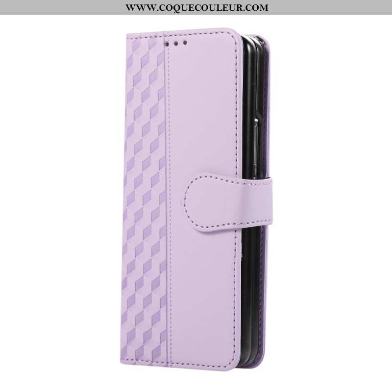 Housse Samsung Galaxy Z Fold 7 Motif Gaufré avec Lanière