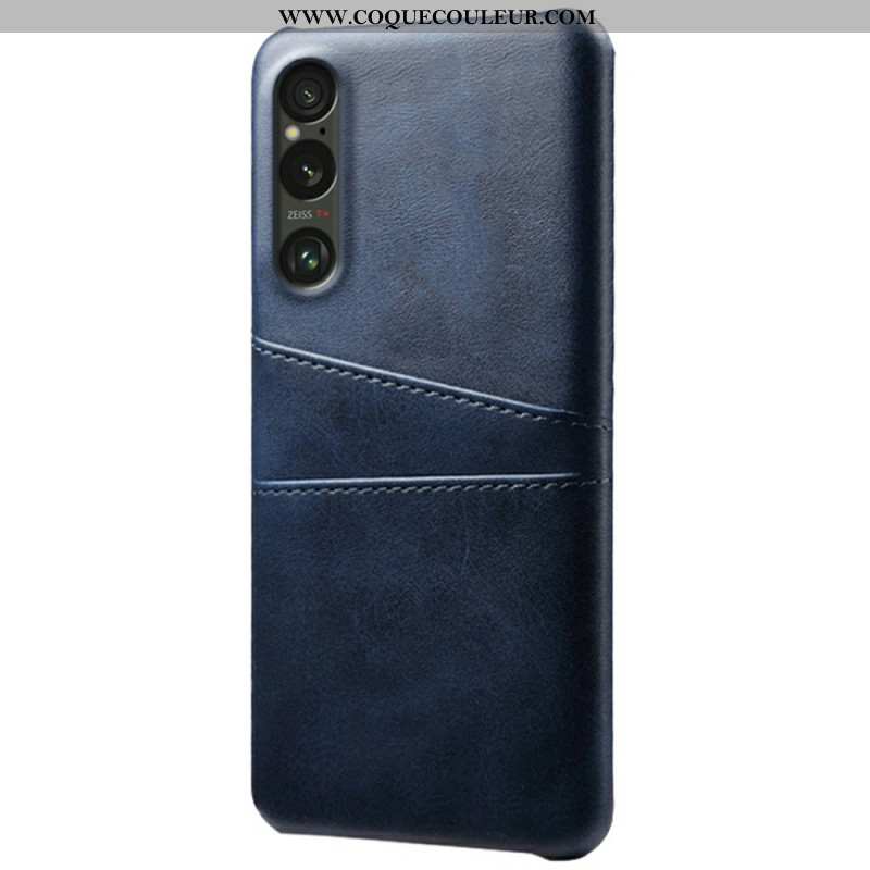 Coque Sony Xperia 1 VII Effet Cuir Porte-Cartes