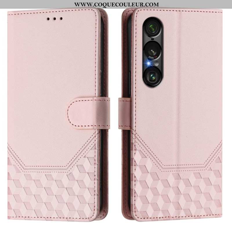 Housse Sony Xperia 1 VII Protection RFID Motif Nid d'Abeille