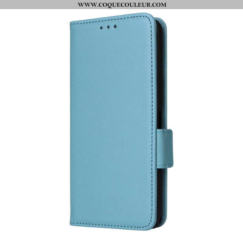 Housse Sony Xperia 1 VII Texture Litchi à Lanière