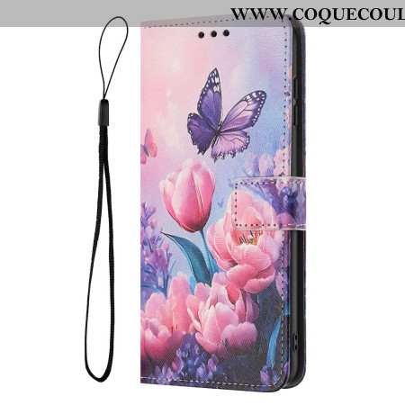 Housse Sony Xperia 1 VII Motif Floral et Papillon
