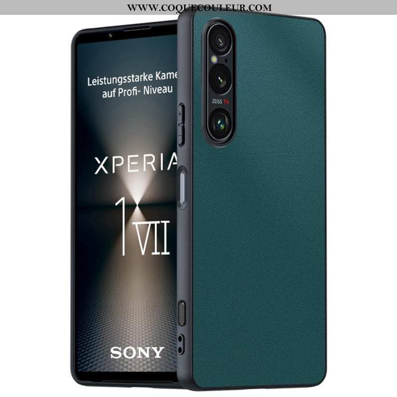 Coque Sony Xperia 1 VII Effet Cuir