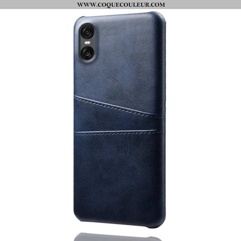 Coque Sony Xperia 10 VII Effet Cuir Porte-Cartes